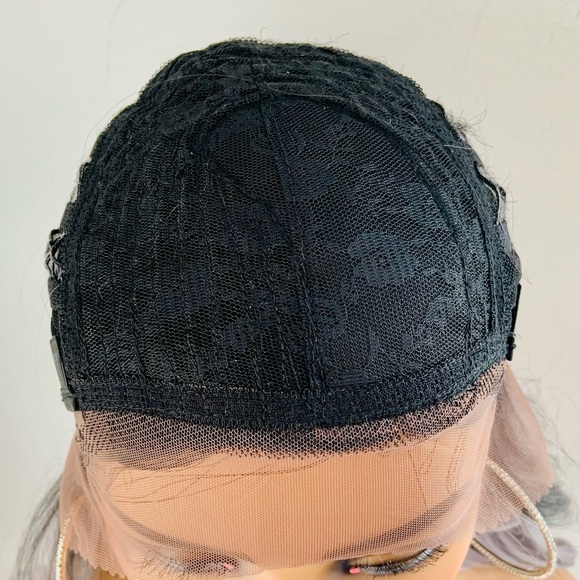 22” Ombre Lilac Premium Fiber Lace Front Wig - Picture 8 of 11